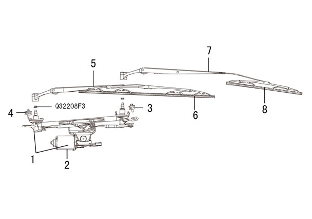 scheme for передний стеклоочиститель