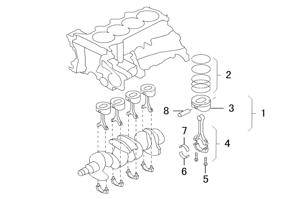 scheme for ПОРШЕНЬ И ШАТУН В СБОРЕ