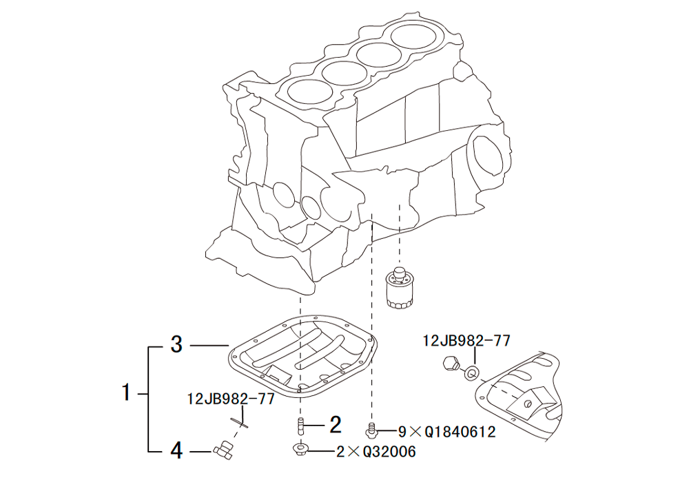 scheme for МАСЛЯНЫЙ ПОДДОН В СБОРЕ