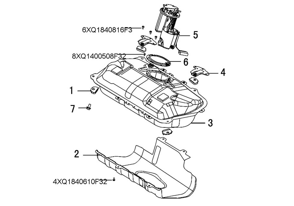 scheme for топливный бак