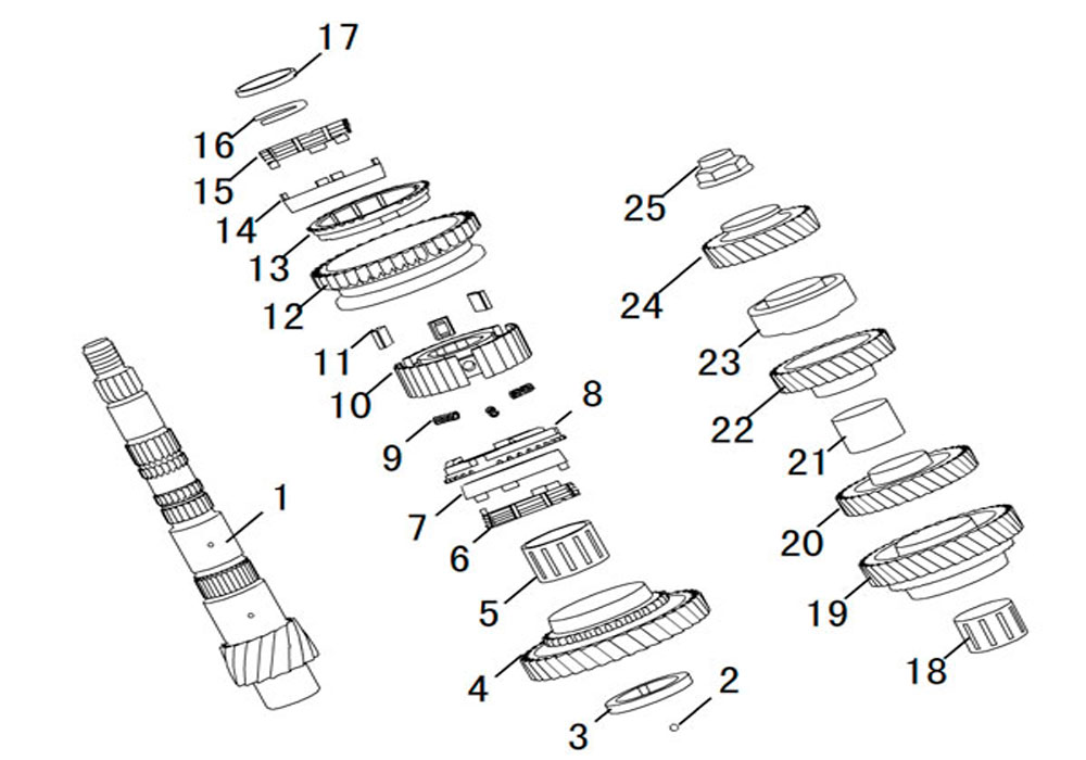 scheme for выходной вал в сборе