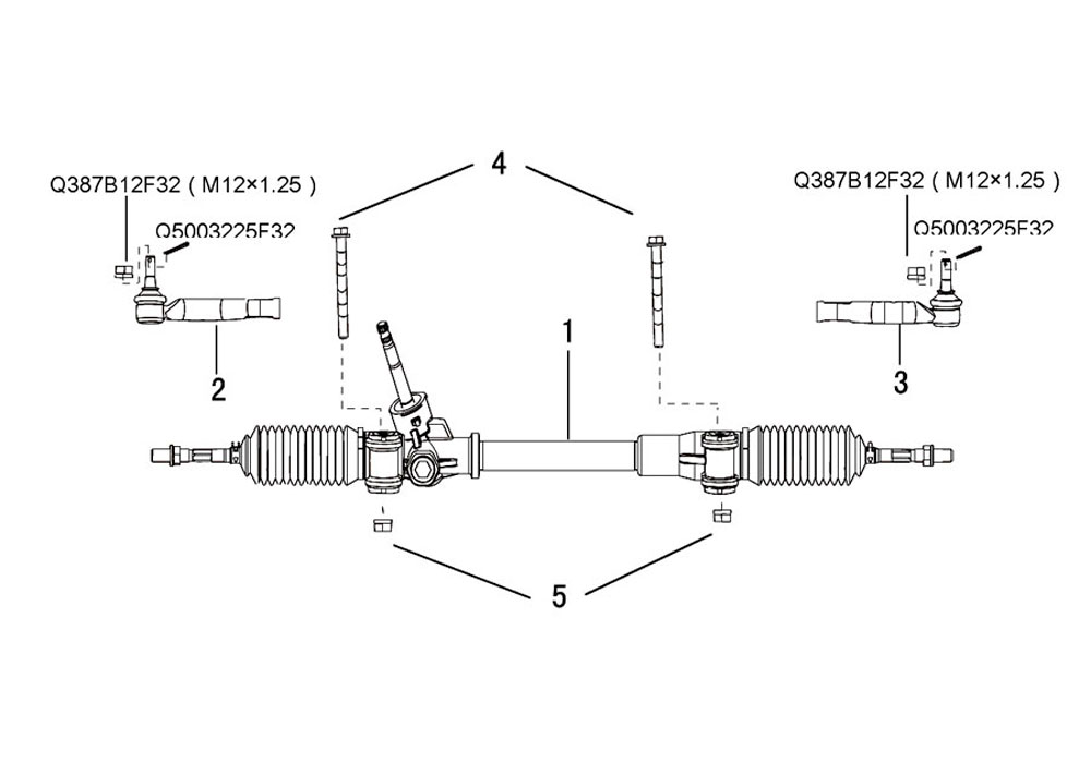 scheme for рейка рулевая (EPS)