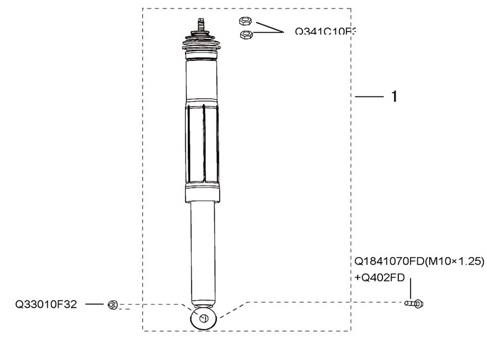 scheme for амортизатор задний