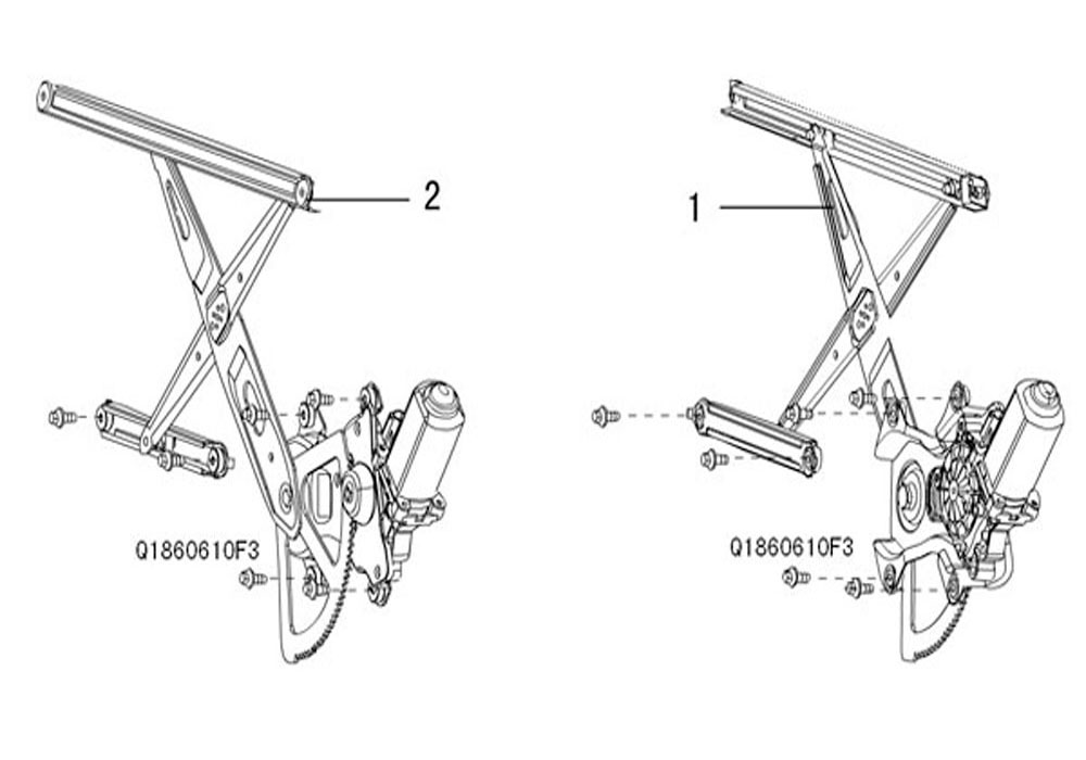 scheme for стеклоподъёмник передних дверей