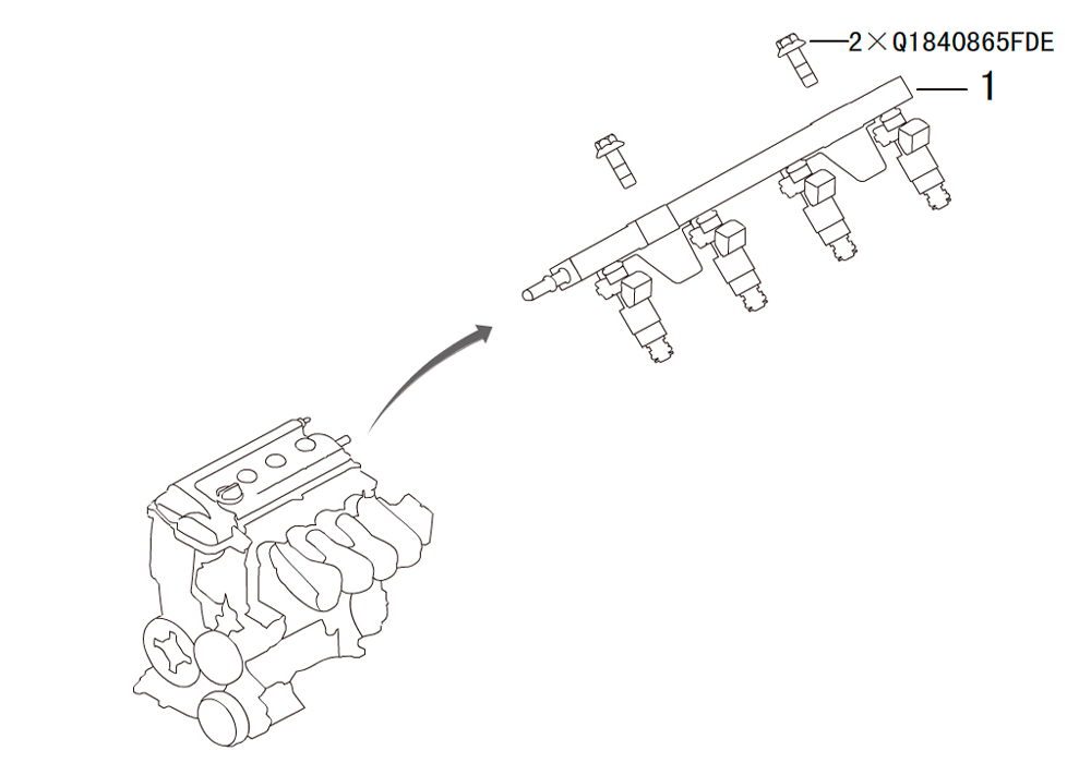 scheme for топливная рампа