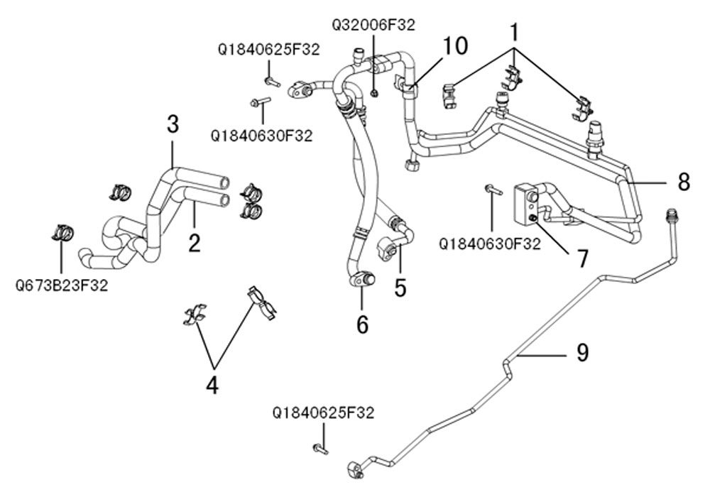 scheme for трубопровод кондиционера
