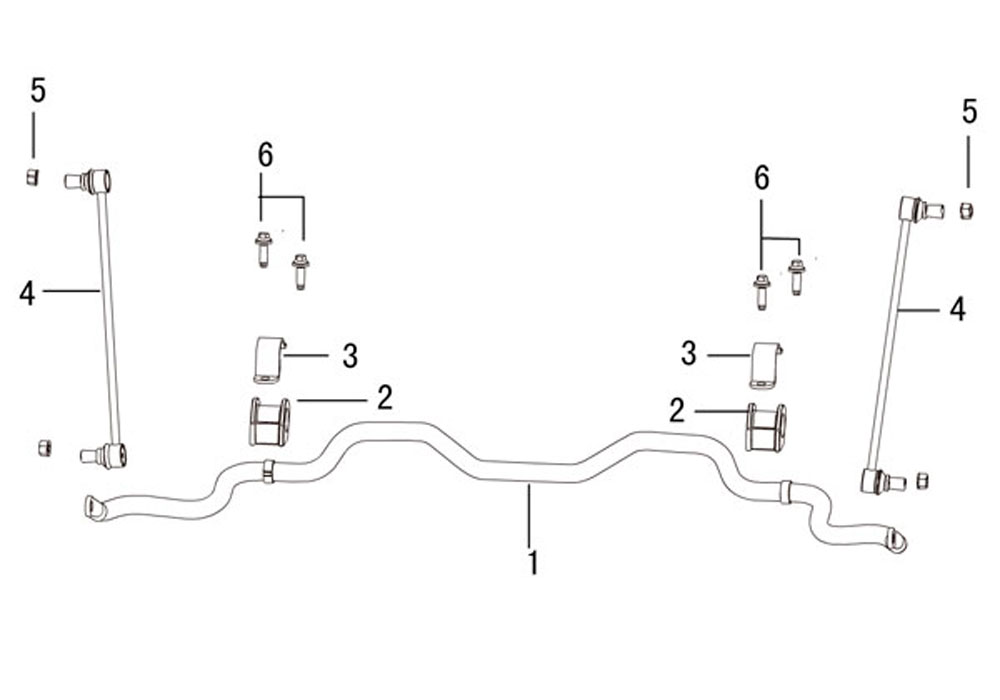 scheme for стабилизатор передний