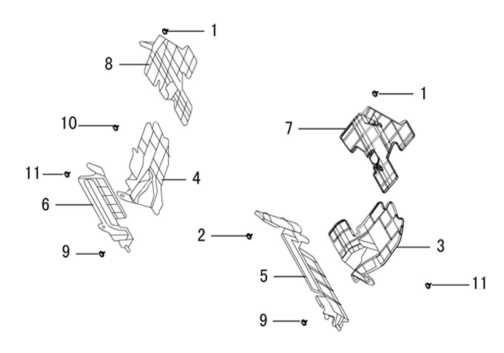 scheme for дефлектор радиатора