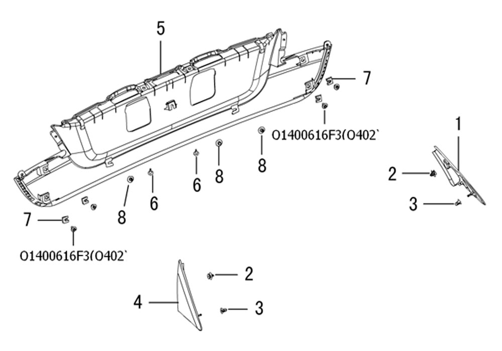 scheme for внешняя отделка кузова