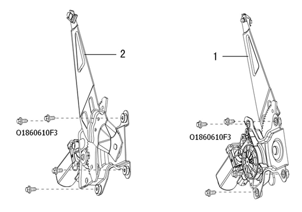 scheme for стеклоподъёмник задней двери