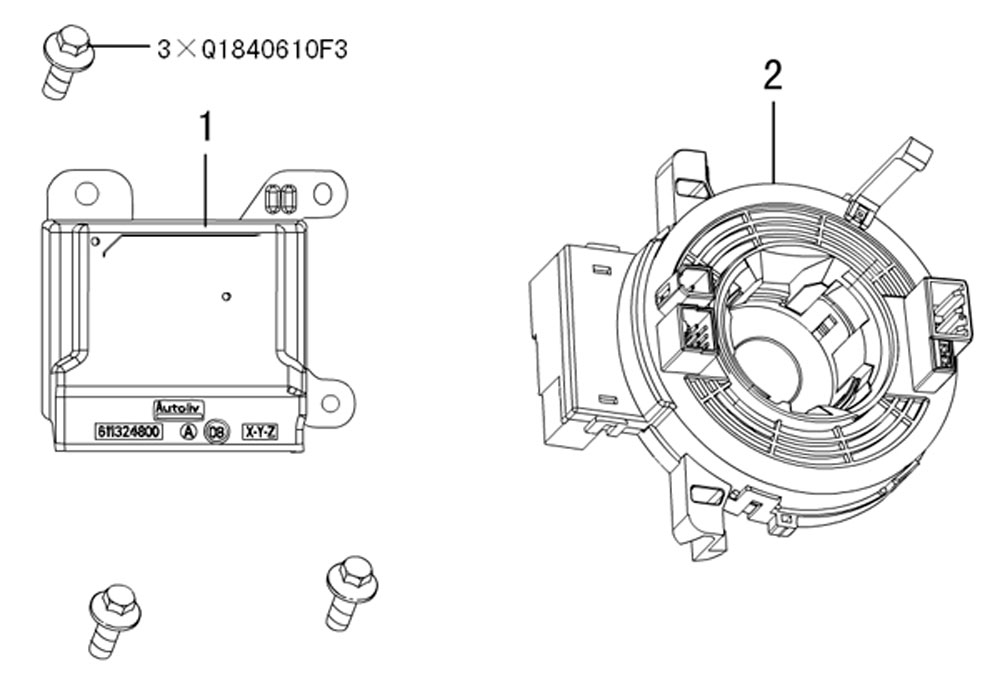 scheme for AIR BAG ECU