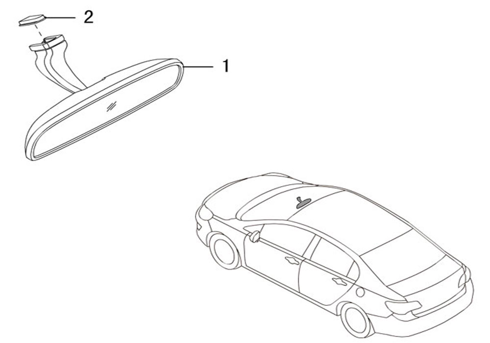 scheme for зеркало заднего вида (салонное)