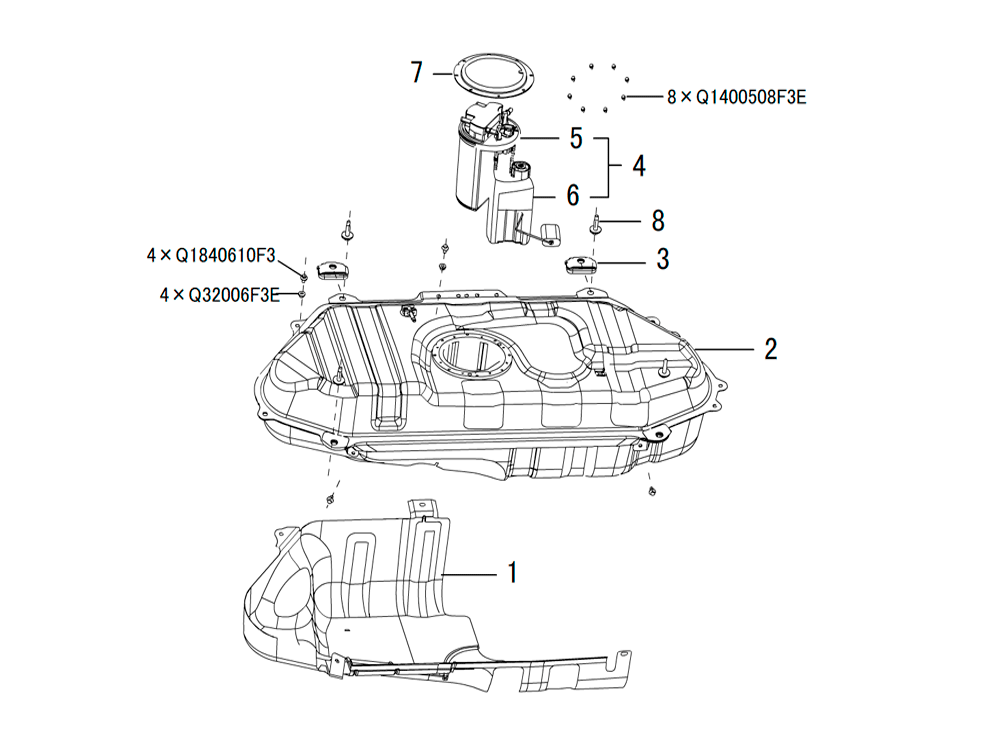 scheme for топливный бак