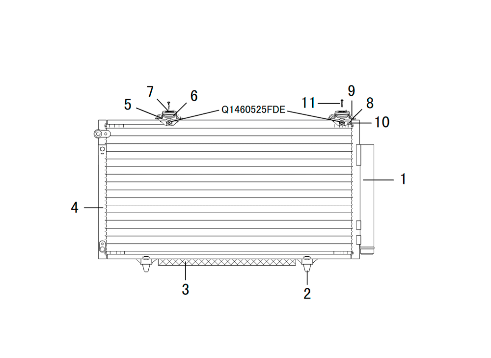 scheme for радиатор кондиционера