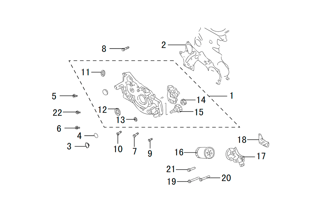 scheme for масляная помпа