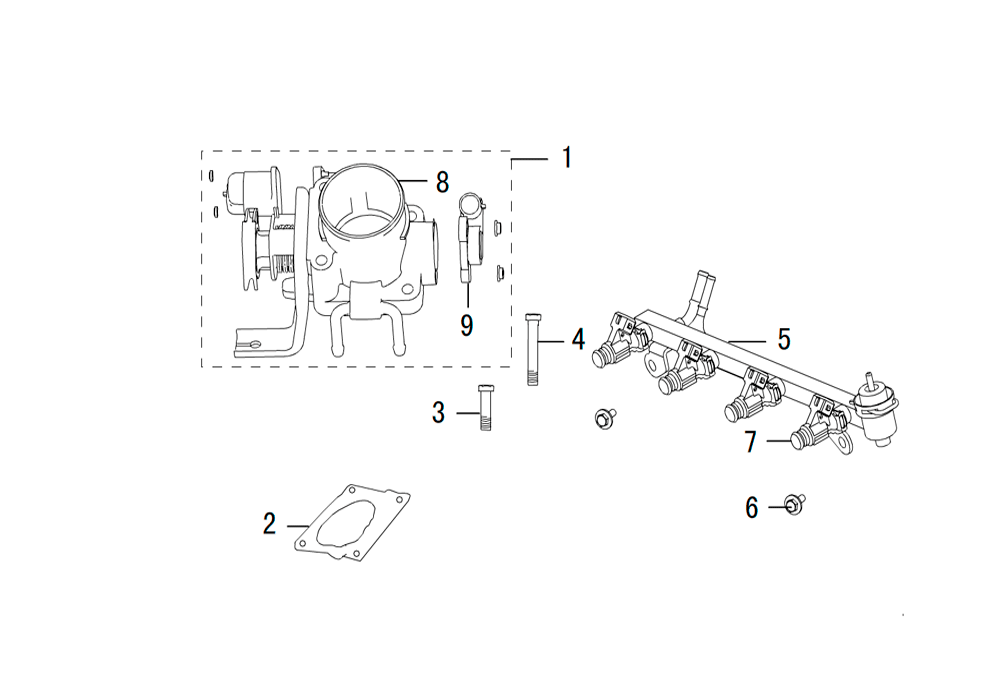 scheme for дроссельная заслонка