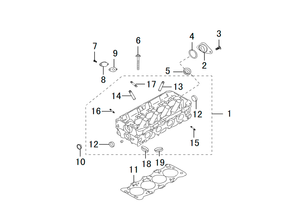 scheme for головка блока цилиндров
