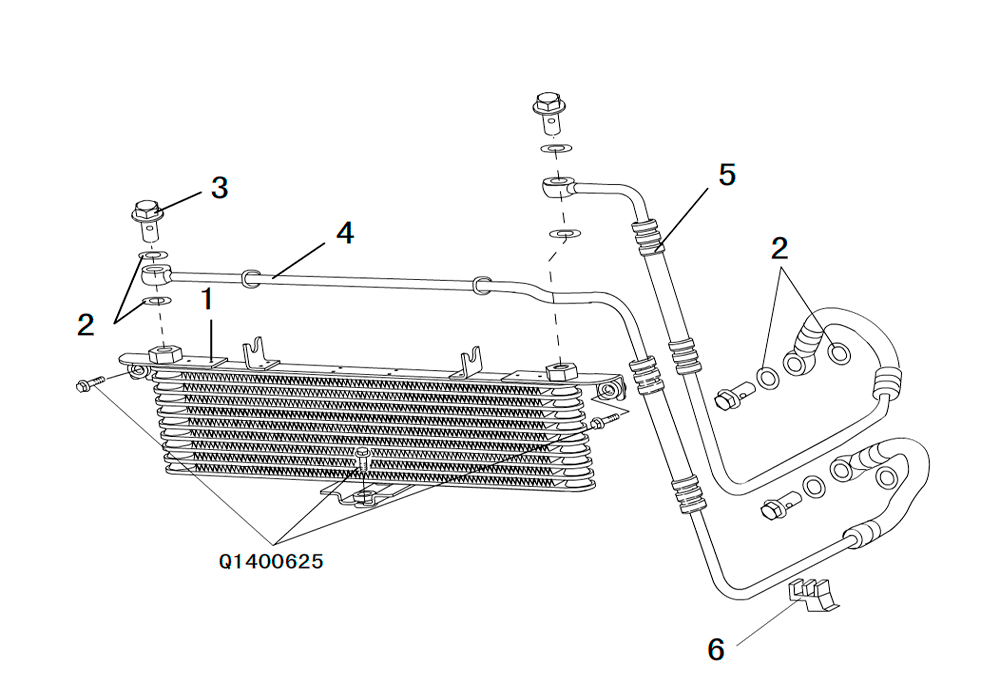 scheme for радиатор акпп