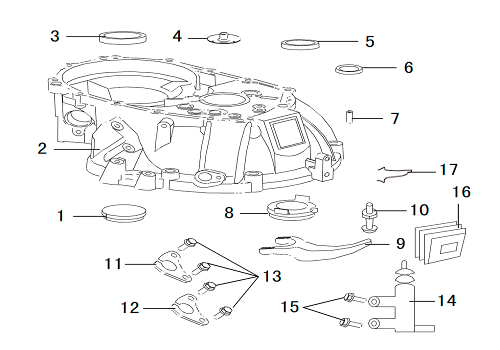 scheme for картер сцепления 0.37