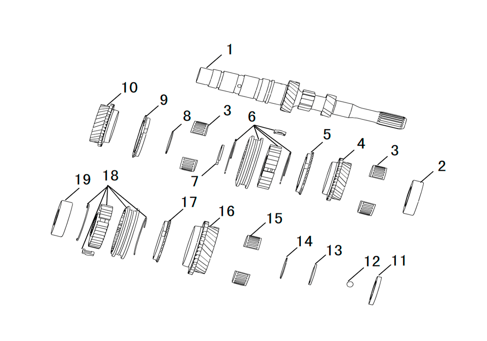 scheme for первичный вал  кпп H314.5