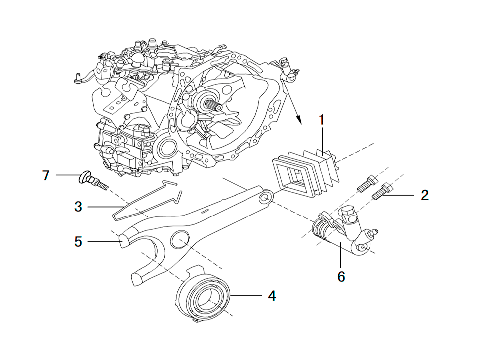 scheme for механизм расцепления