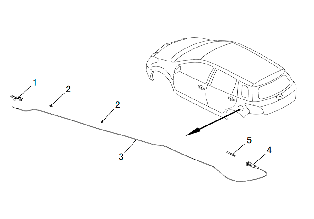 scheme for трос открытия бензобака
