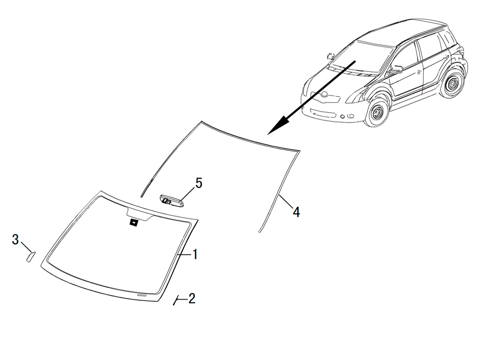 scheme for стекло лобовое