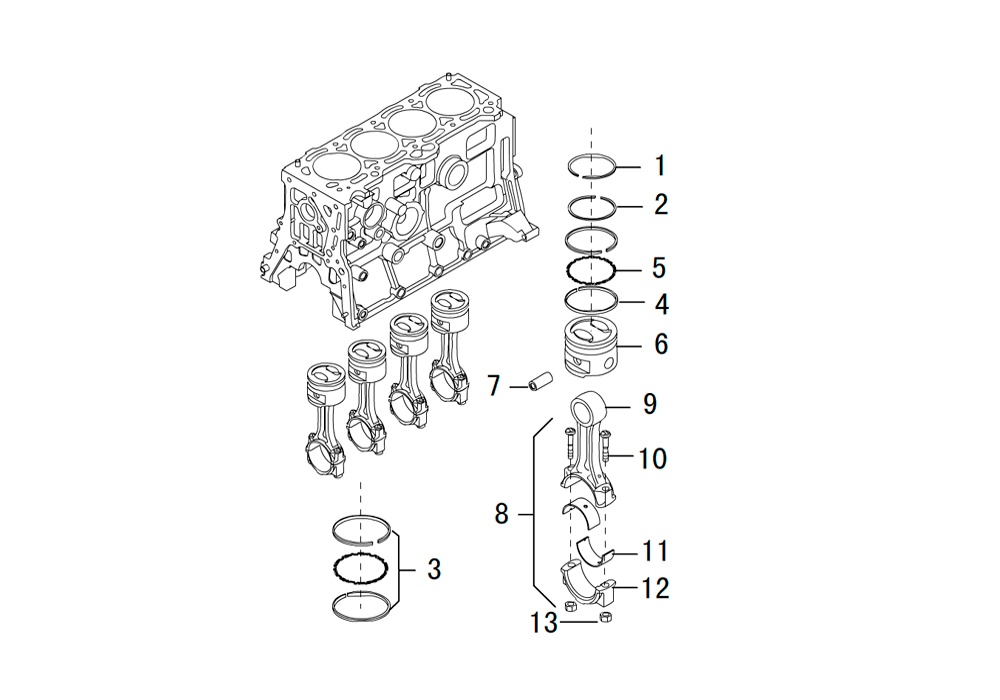 scheme for поршень и шатун