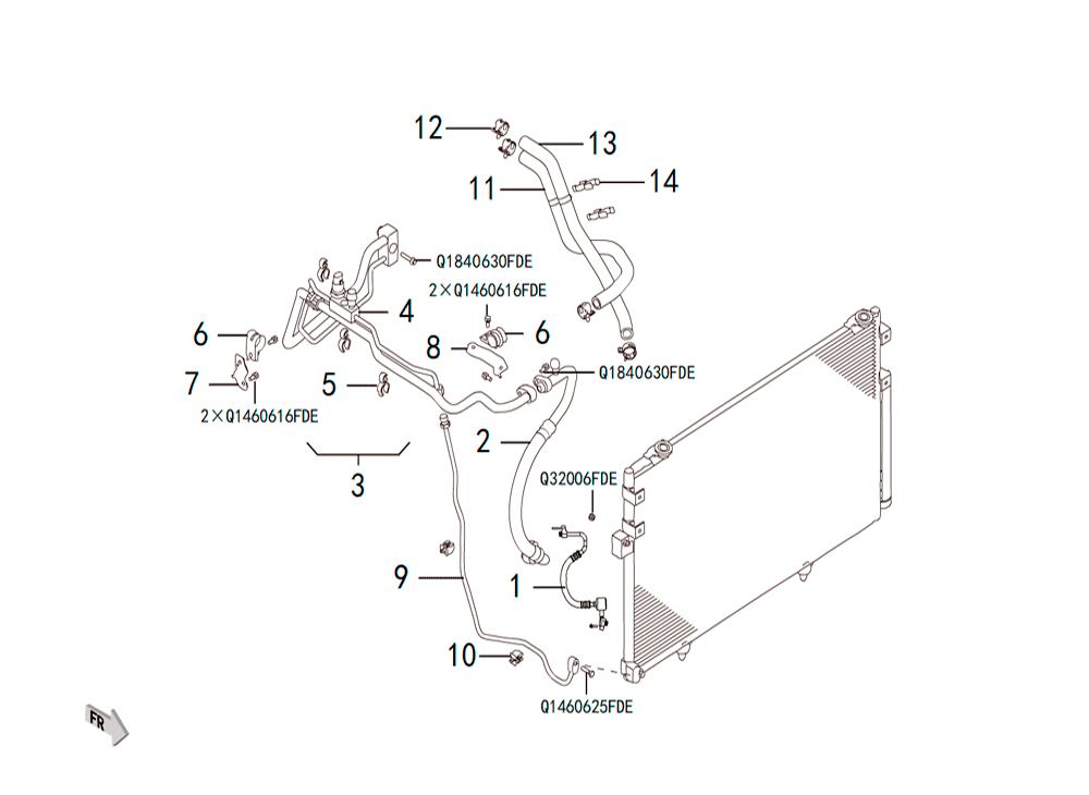 scheme for трубопровод кондиционера
