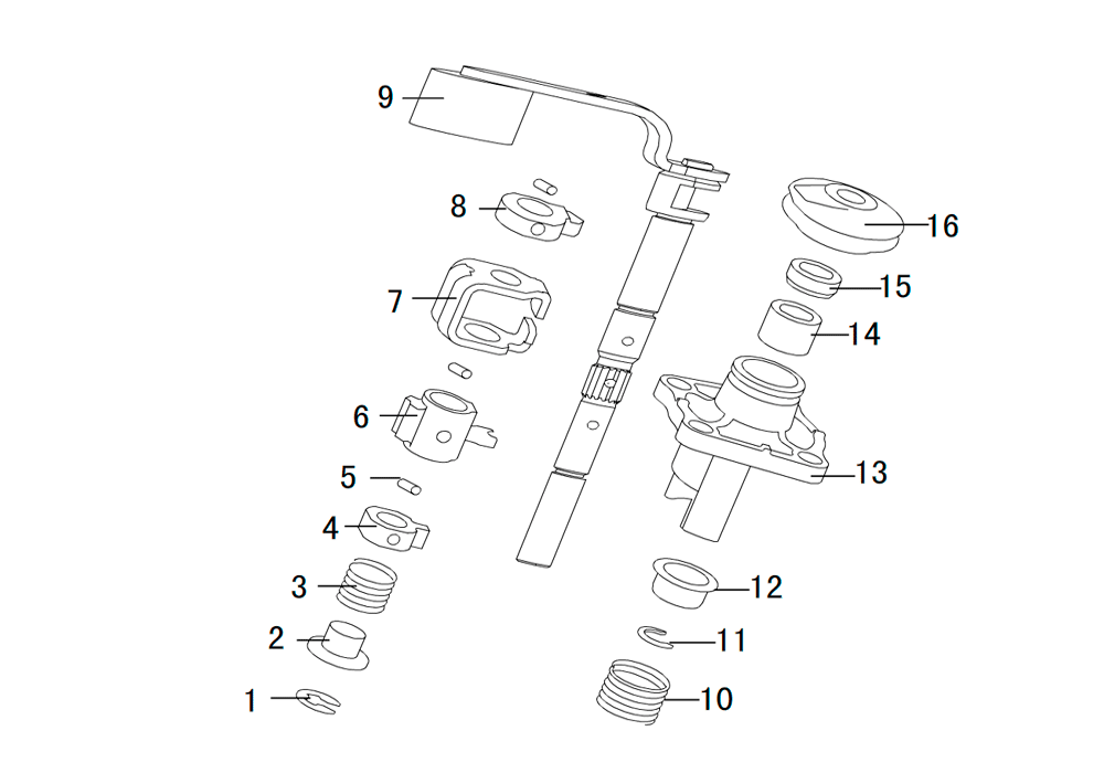scheme for рычаг выбора передач