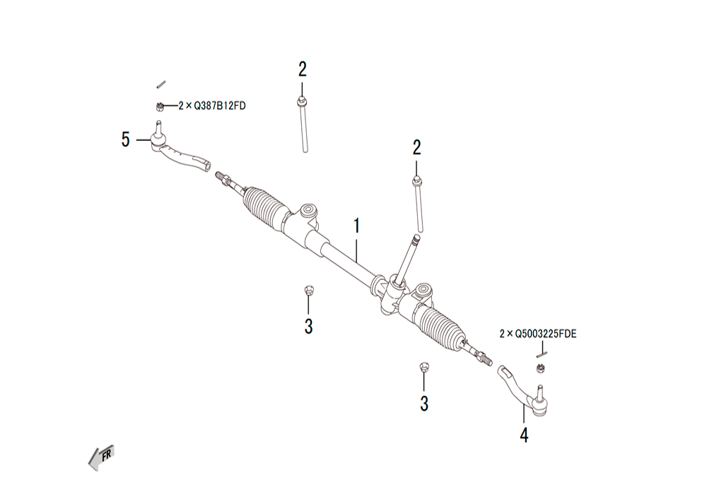 scheme for рулевая рейка