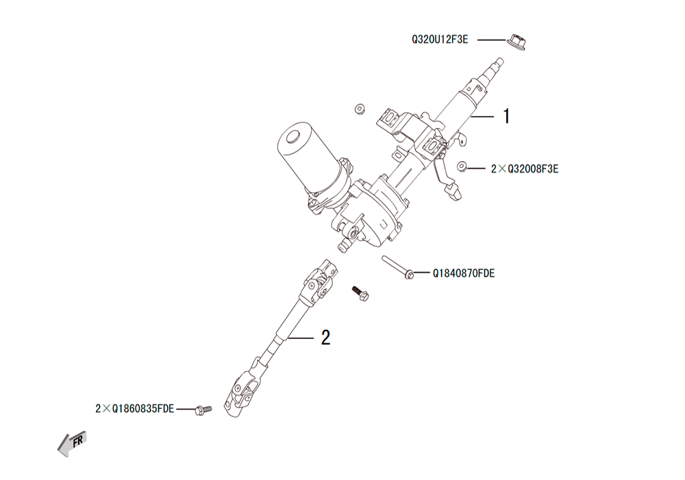 scheme for рулевой вал