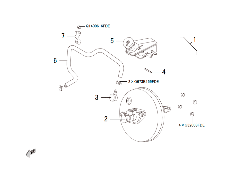 scheme for вакуумный усилитель тормозов