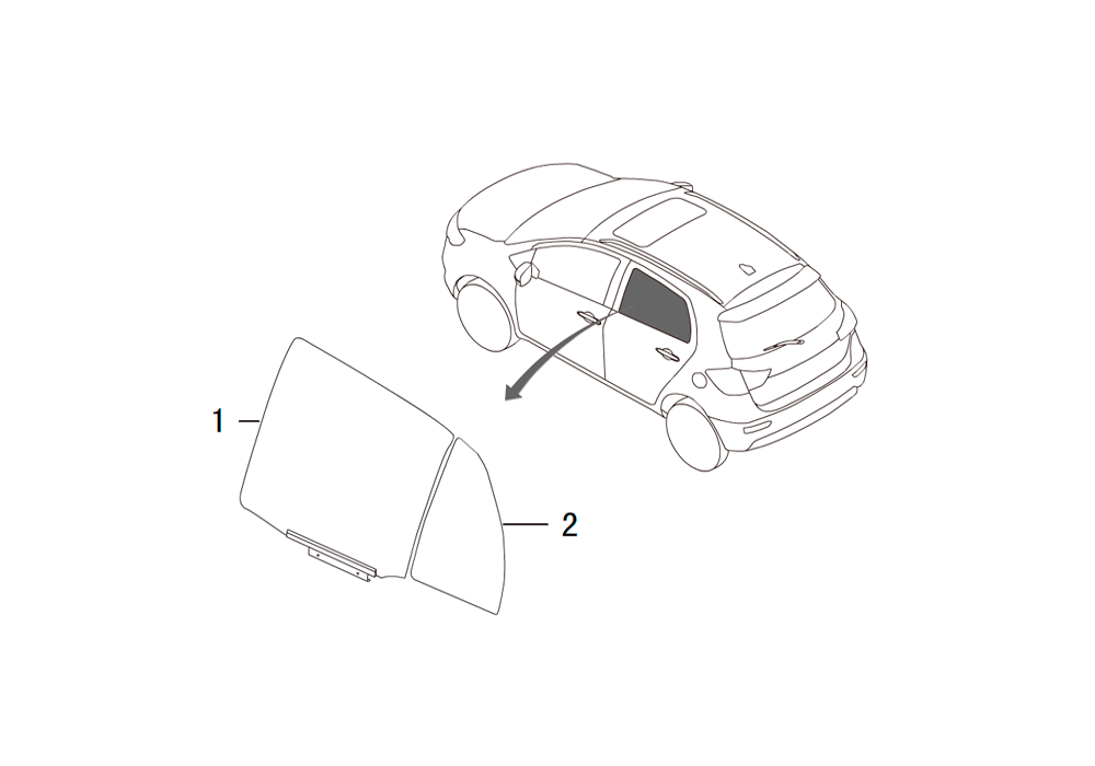 scheme for стёкла задних дверей