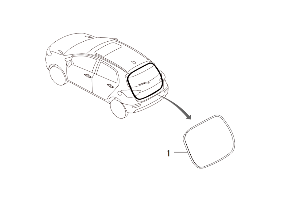 scheme for уплотнитель пятой двери