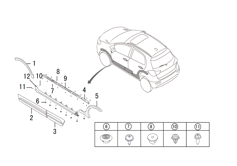 scheme for наружные трим панели 1