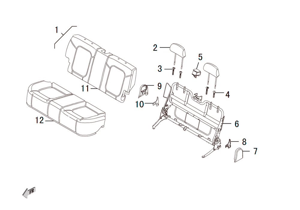 scheme for задние пассажирские сидения 2