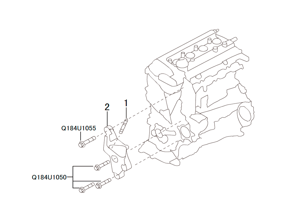 scheme for передний кронштейн