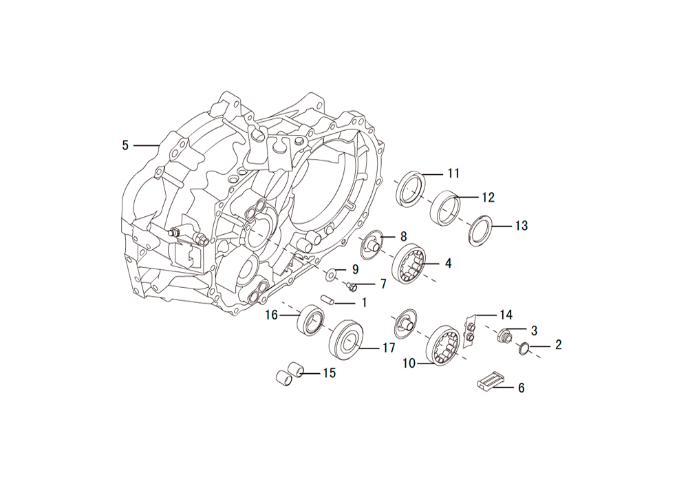 scheme for корпус сцепления