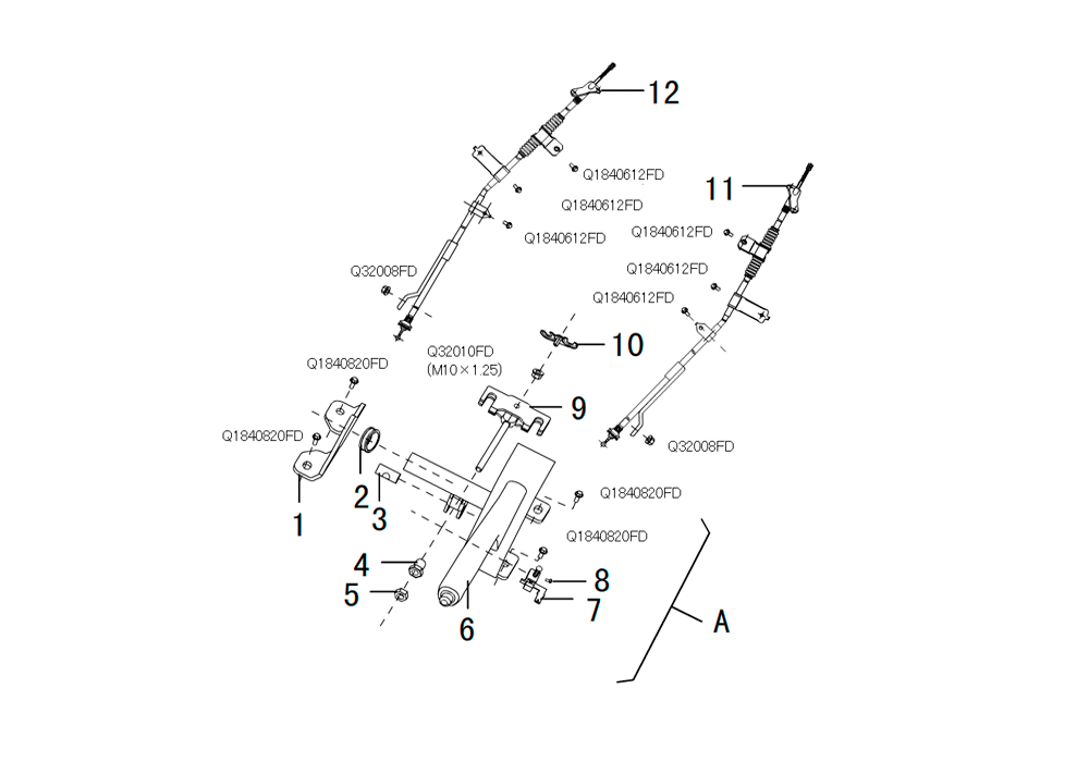 scheme for тормоз стояночный в сборе 2