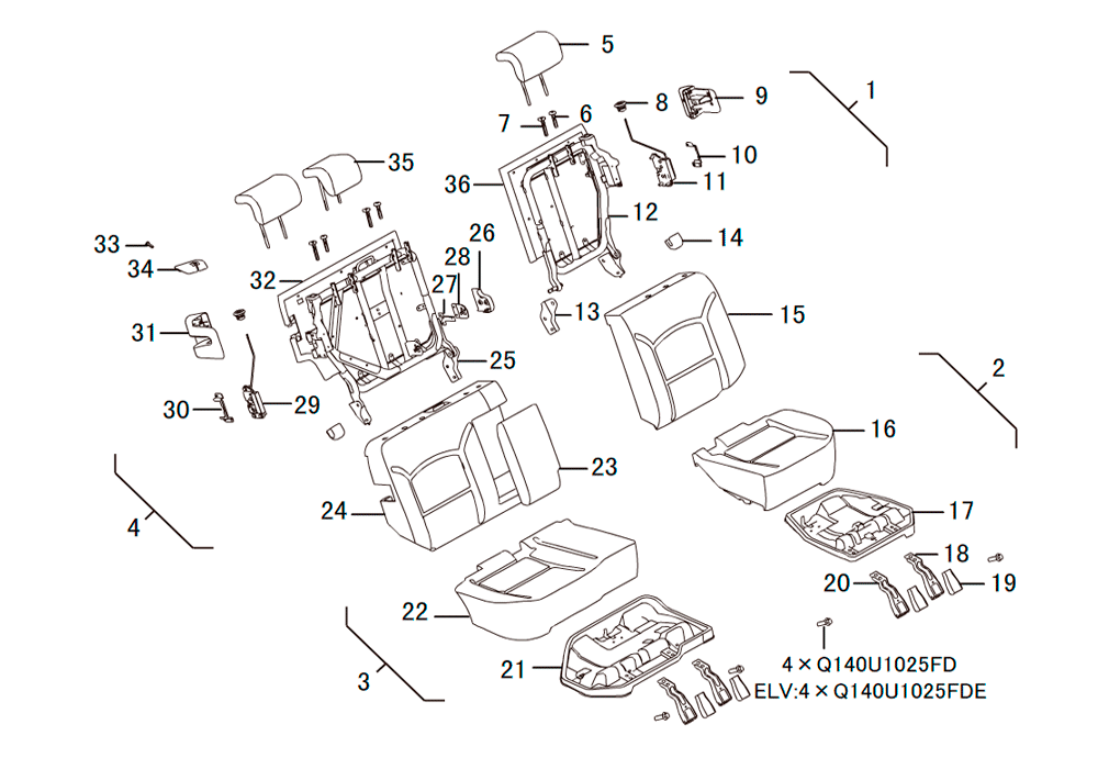 scheme for задние сидения 2