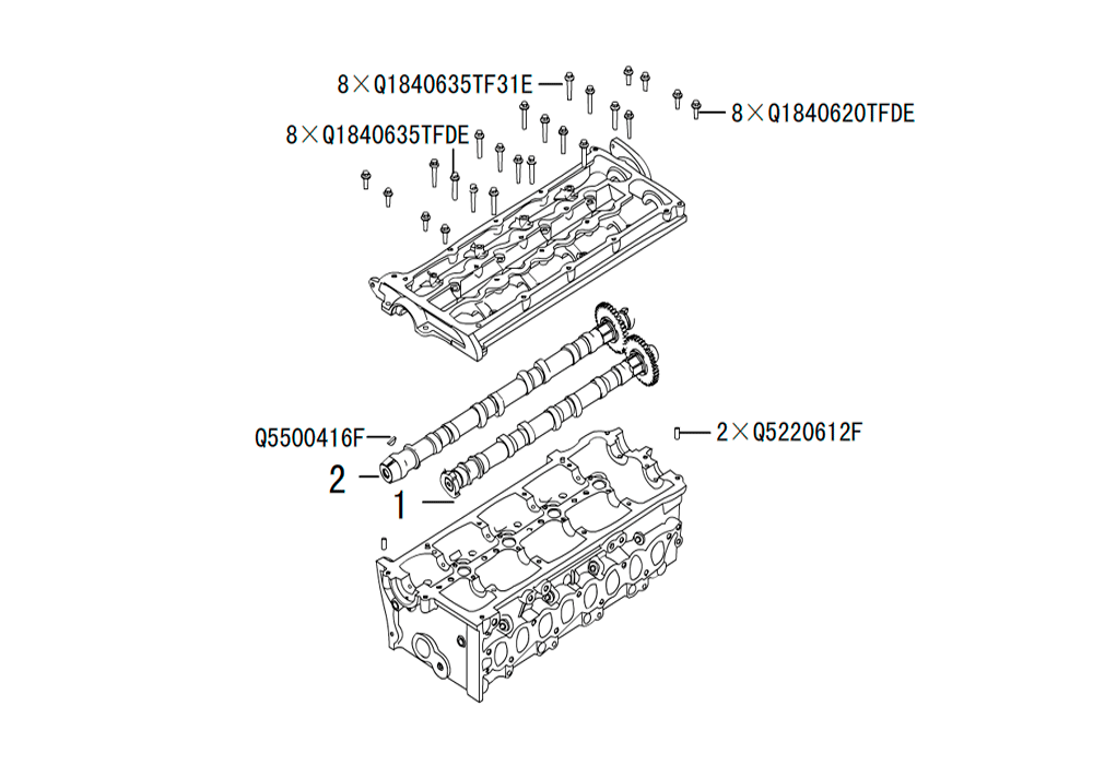 scheme for Распределительный вал