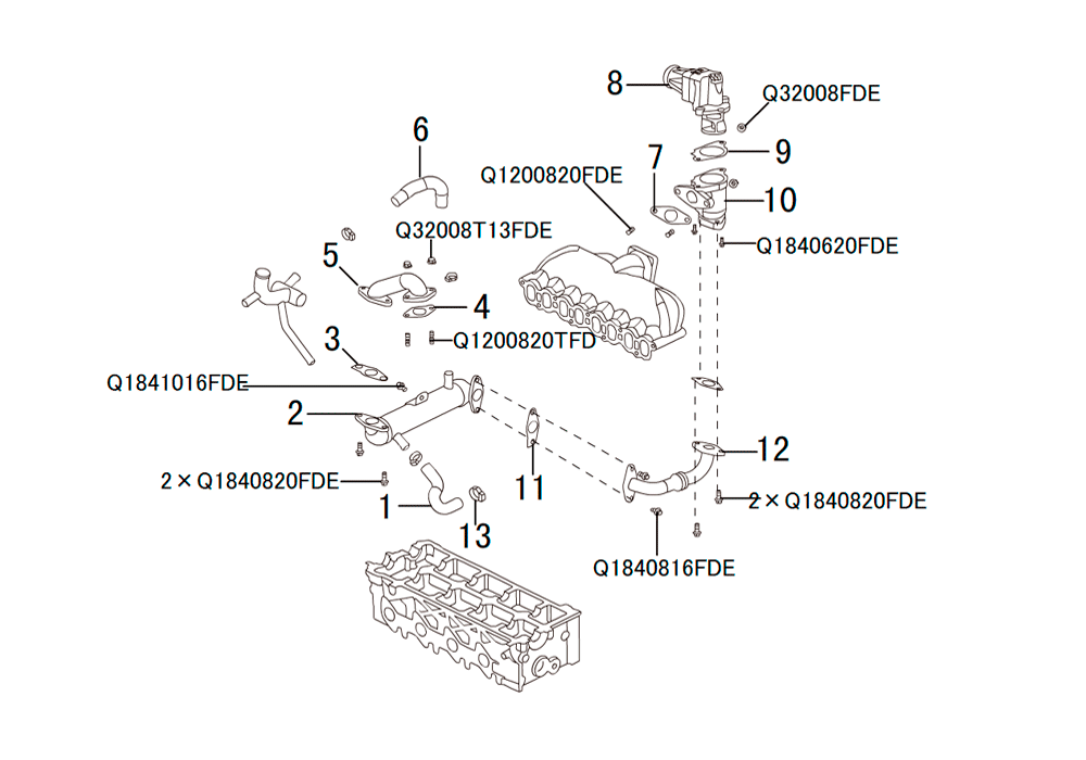 scheme for EGR охладитель