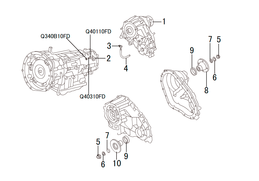 scheme for раздатка TRANSFER CASE(AUTO)