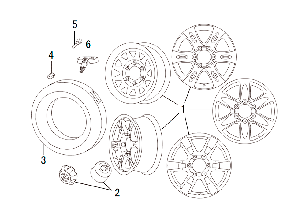 scheme for колесо в сборе