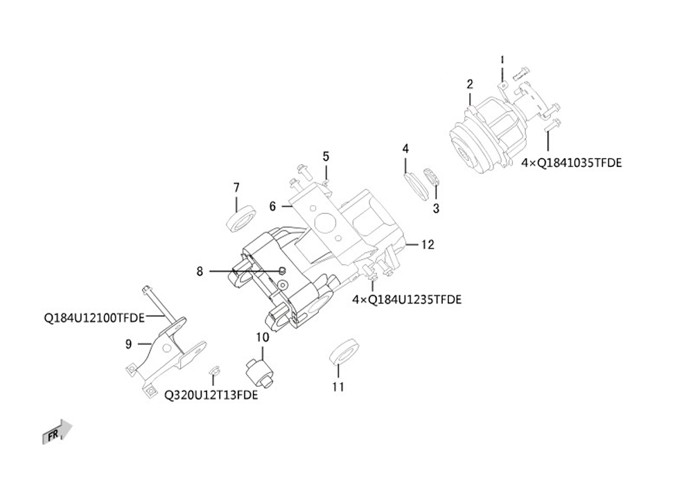 scheme for редуктор заднего моста 4WD