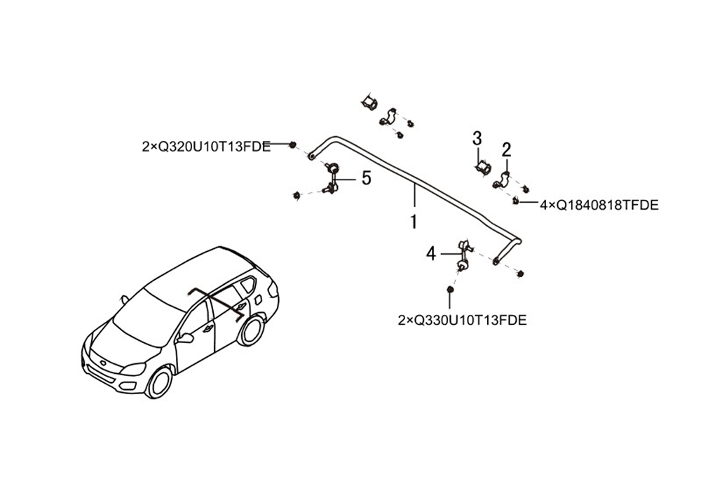 scheme for задний стабилизатор