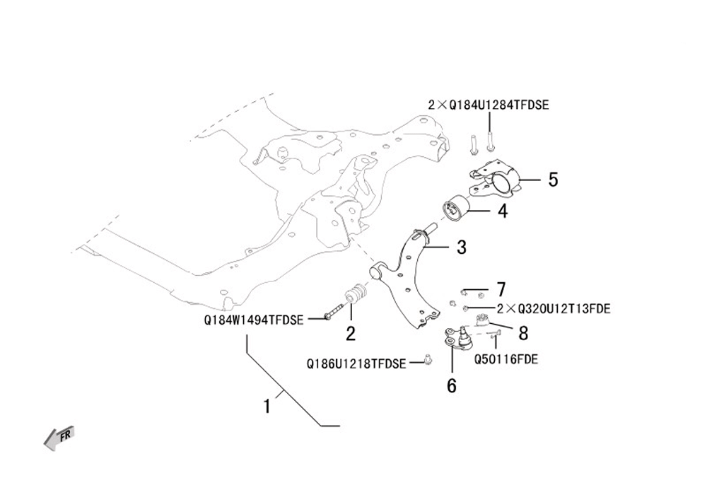 scheme for передняя подвеска