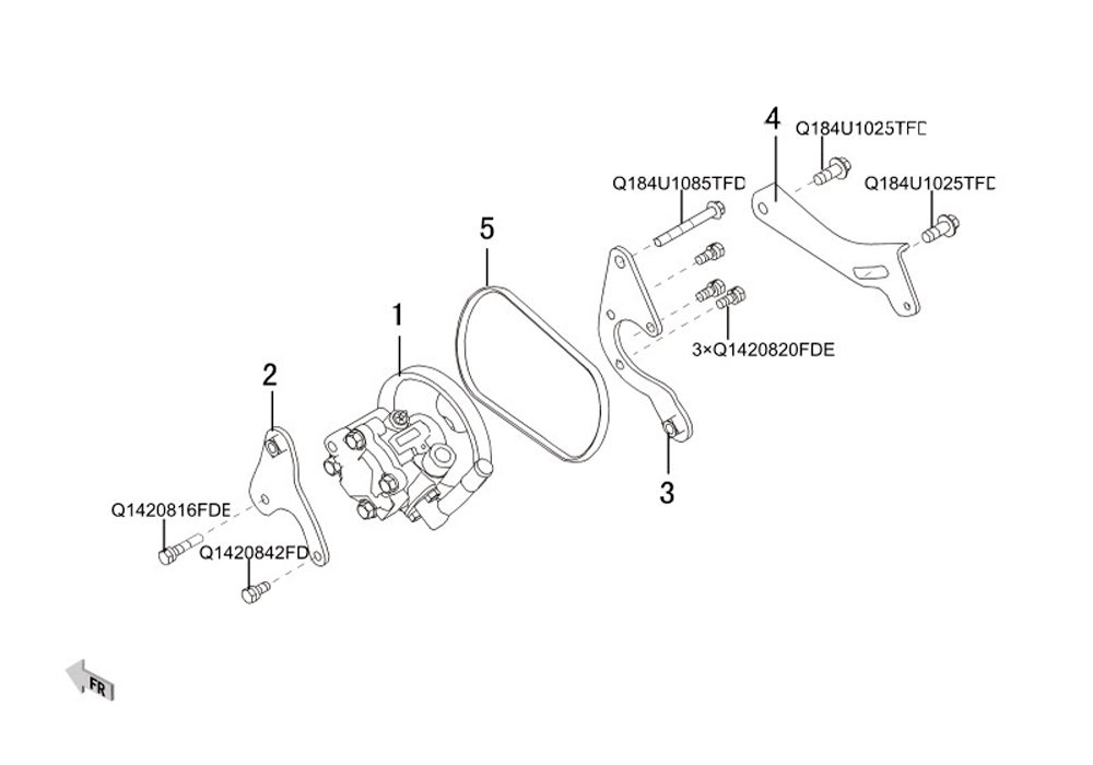 scheme for насос гидроусилителя руля