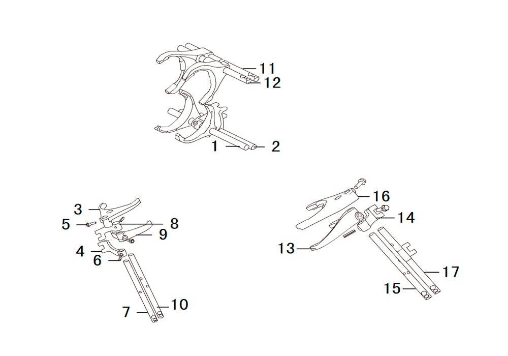 scheme for вилки и штоки